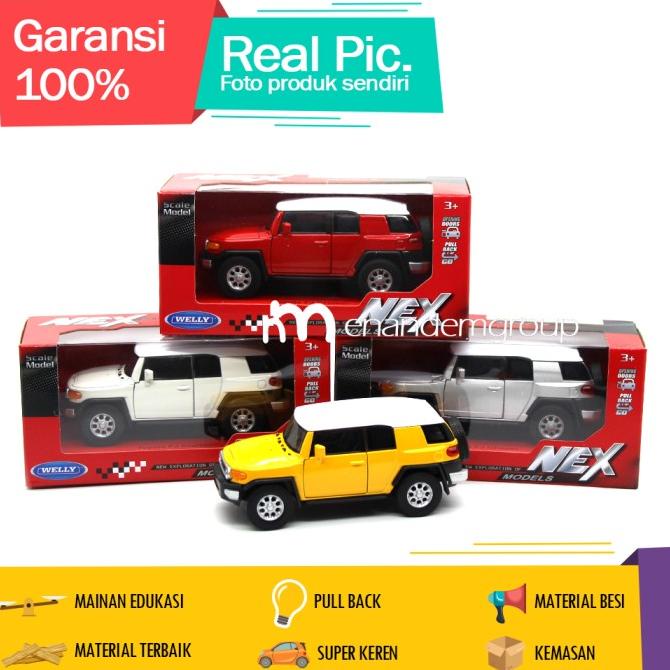 Welly Diecast Miniature Toy Car Toyota FJ Cruiser Metal Pullback ...