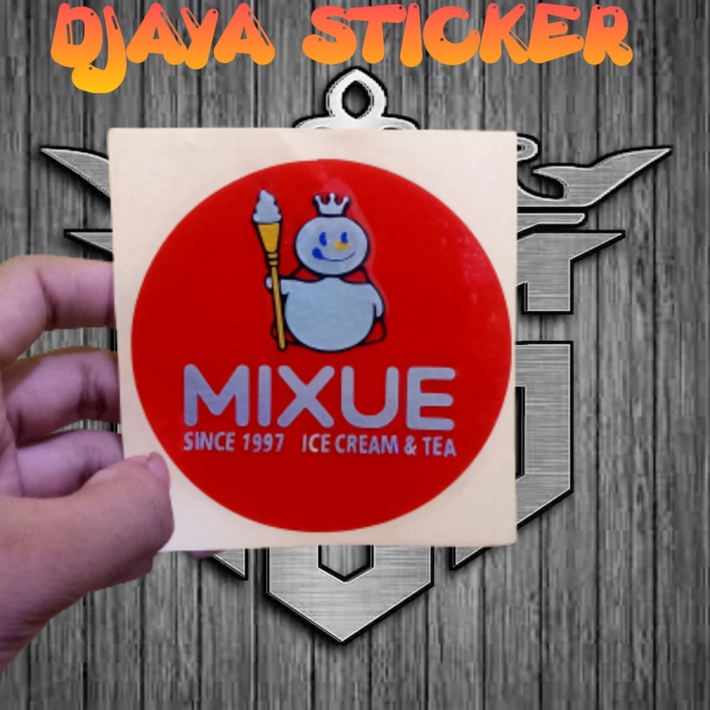 Mixue LOGO CUTTING Sticker UK 10X10CM Viral Cool LOGO Stickers Cool