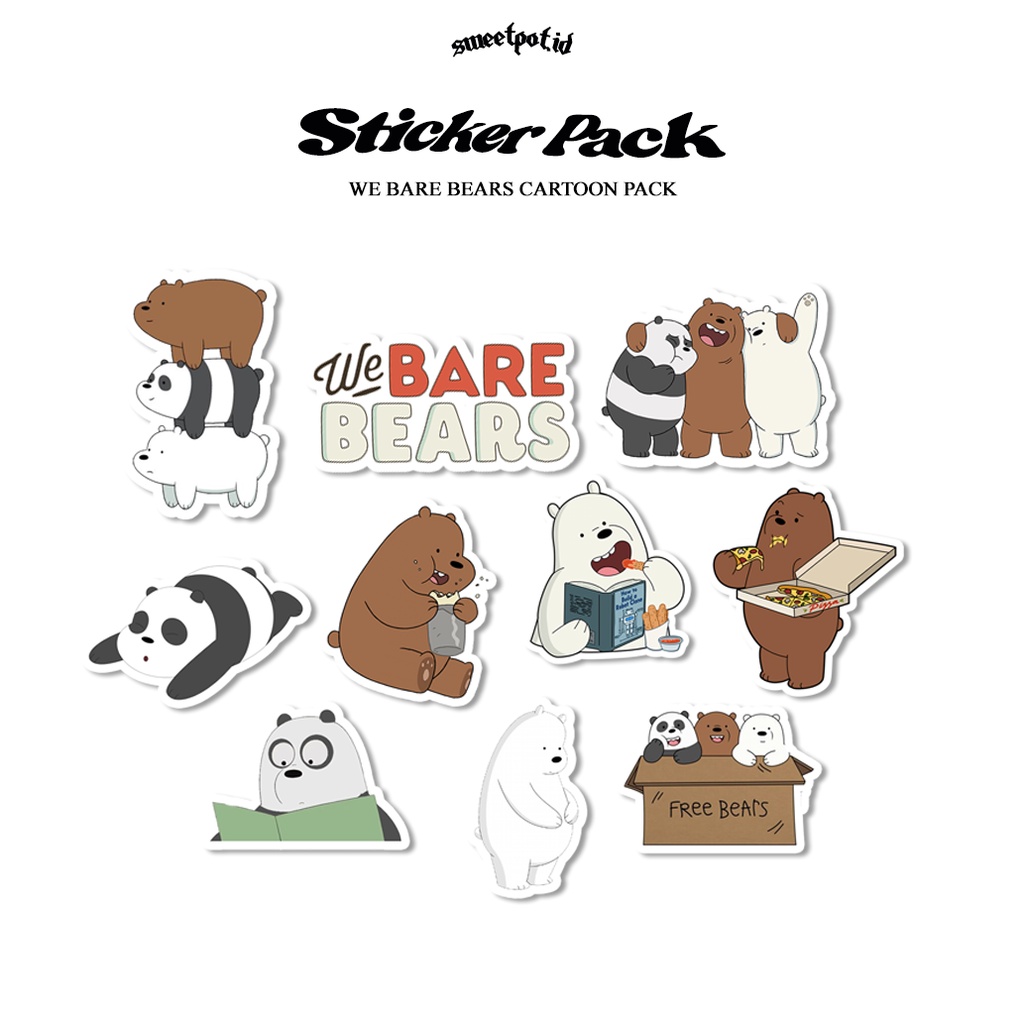 STICKER PACK [WE BARE BEARS EDITION] / AESTHETIC STICKER / RANDOM ...