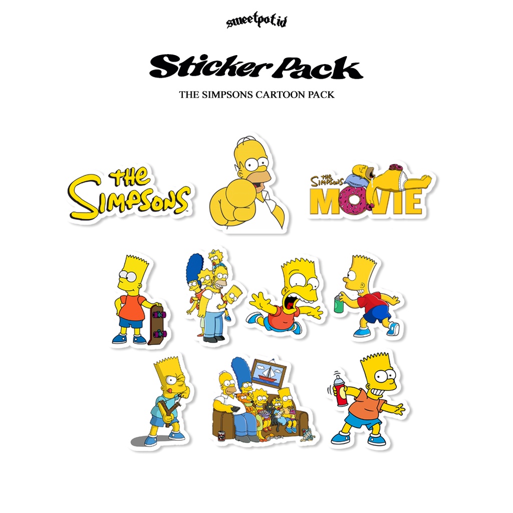 Sticker PACK [THE SIMPSON EDITION] / AESTHETIC STICKER / RANDOM STICKER ...