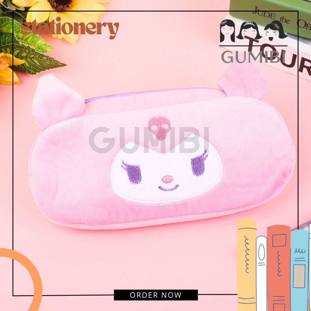 SANRIO PENCIL BOX PLUSHY SANRIO KUROMI CINAMOROL POM PURIN MELODY ...