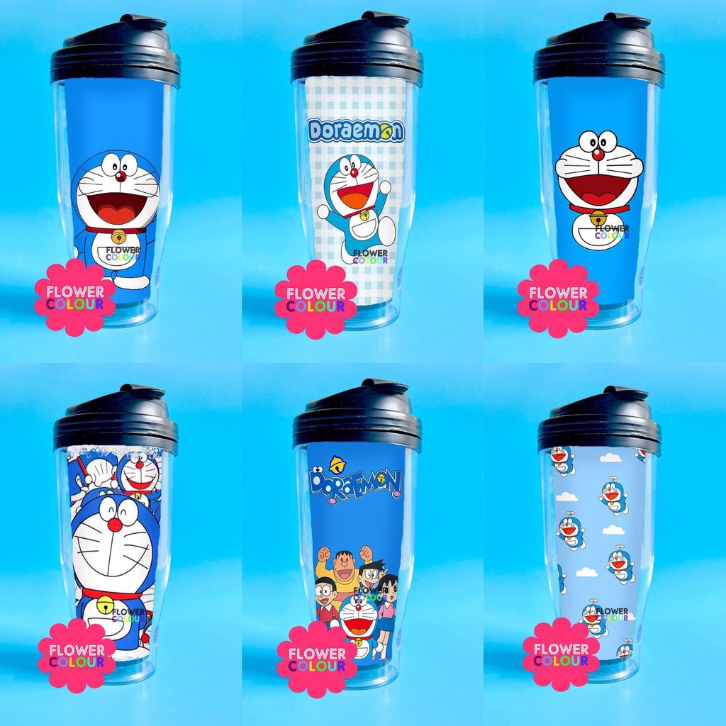 Tumbler Custom Place To Drink Doraemon Cartoon Character Doraemon Character Drink Shopee