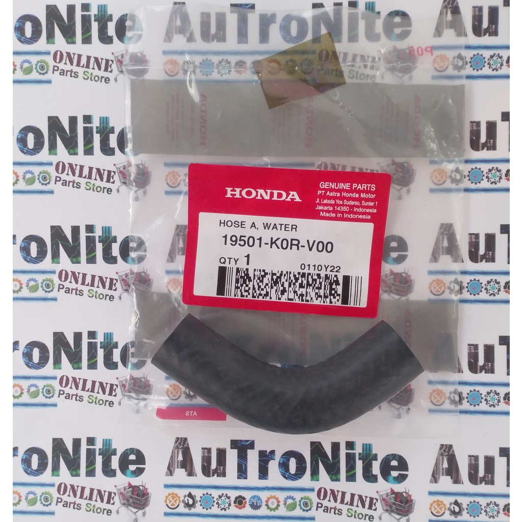 Radiator Hose A Water Hose 19501-K0R-V00 Original Honda AirBlade Giorno ...