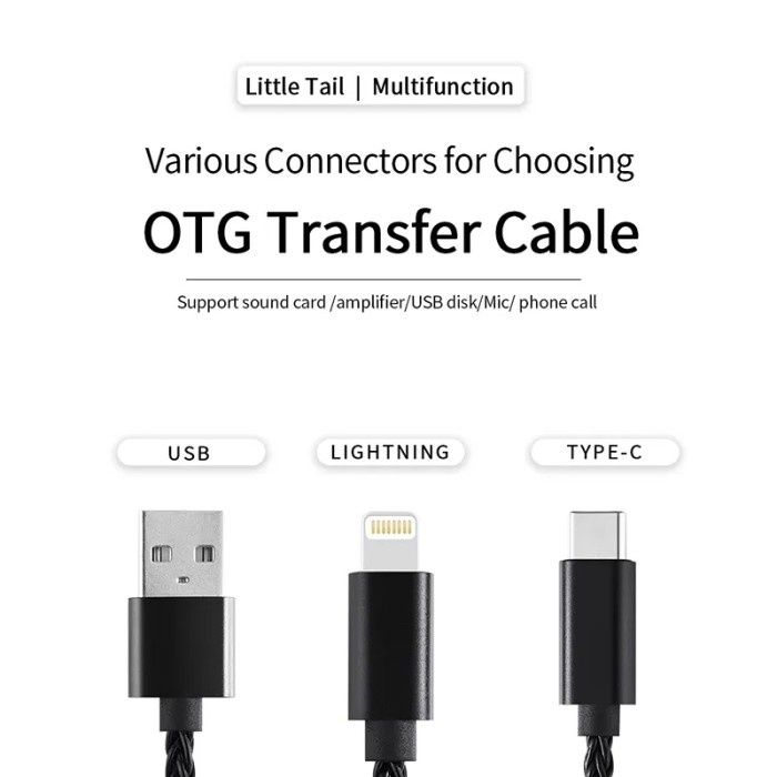 Cable Dac Audio Otg Adapter Jcally Ot04 Usb Type C To Lightning/C