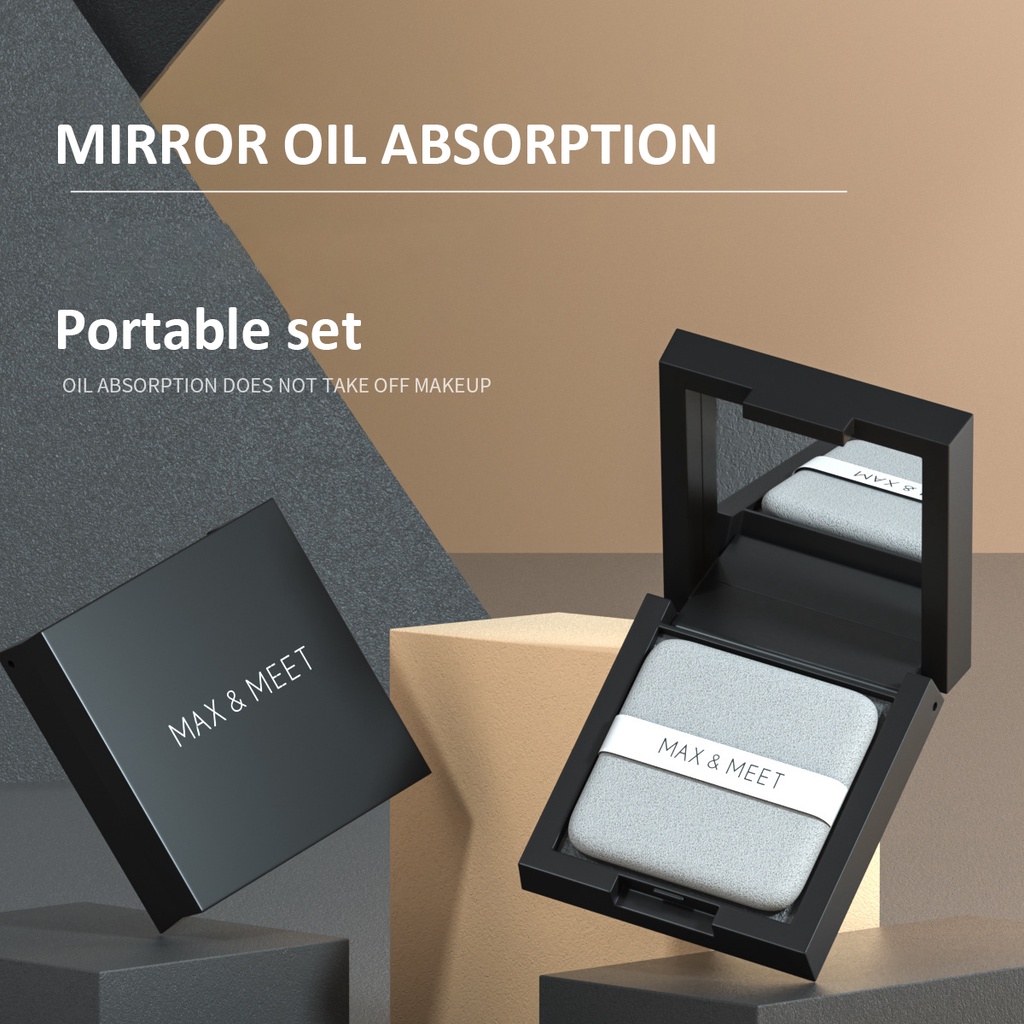Protable Oil Control Paper Box Soft Face Powder Puff 24H Long Lasting ...