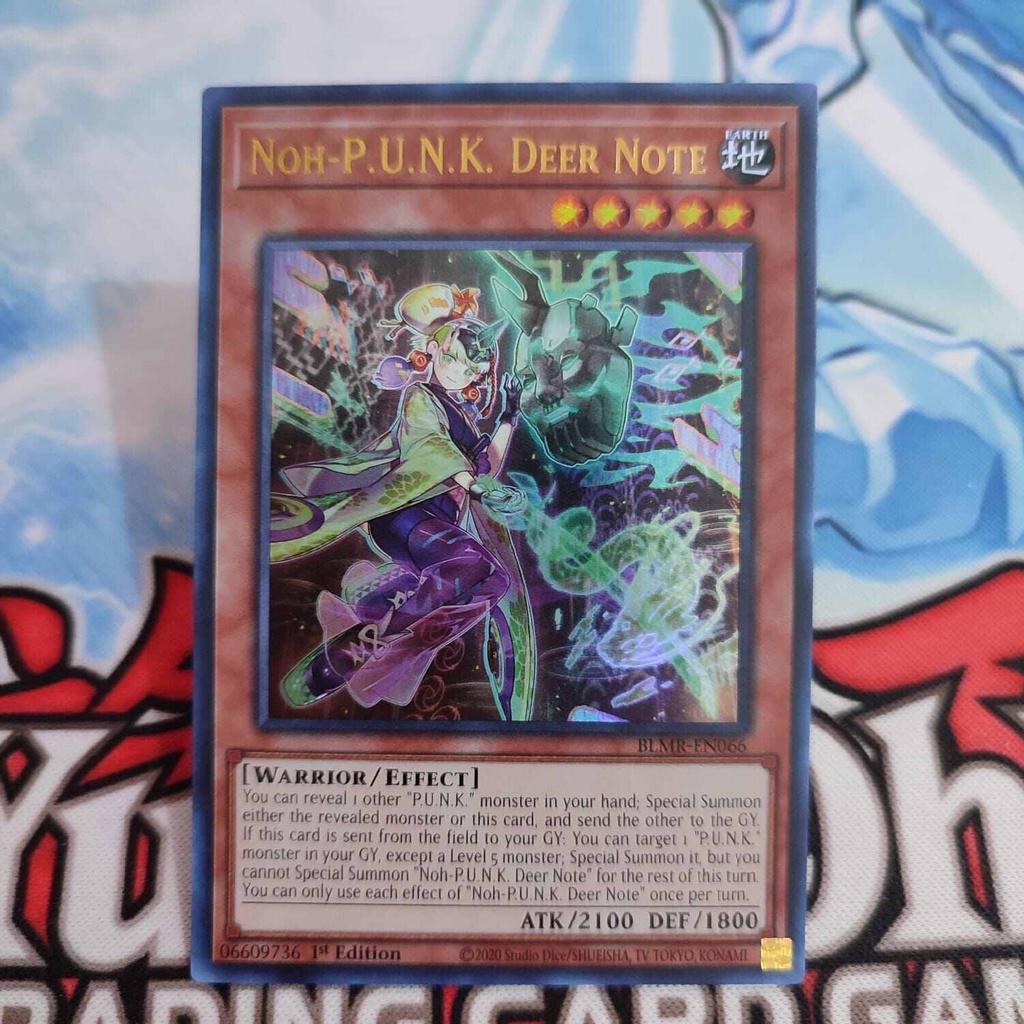 Yugioh noh P.U.N.K Deer Note BLMR ultra rare original | Shopee Philippines