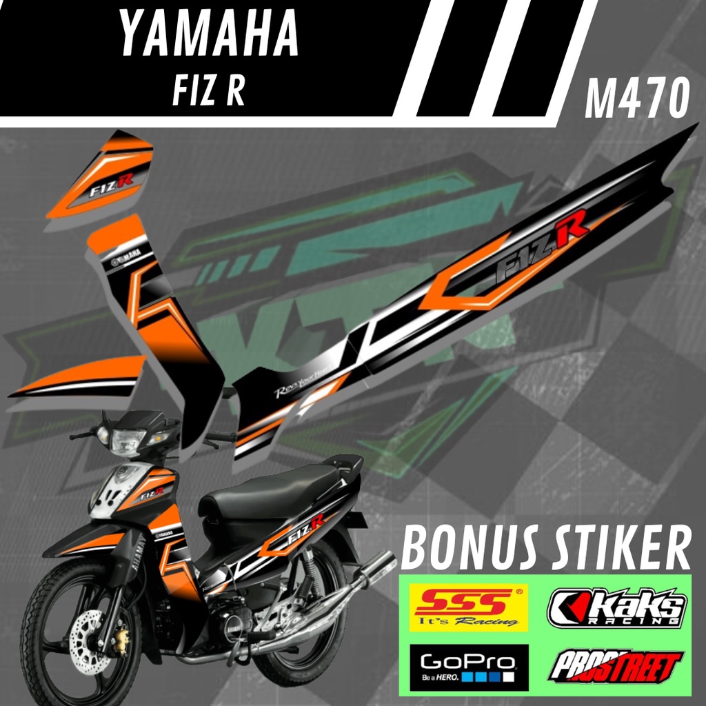 Lis Sticker Striping Variations of Yamaha Fiz R M470 Motorcycle ...