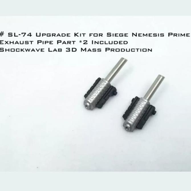 thumbnail image 2 of Shockwave Lab SL-120 Flat Trailer Accessory For Kingdom Transformers Pipes Or Huffer Upgrade Kit | Custom PVC Figure Part 2 of 6