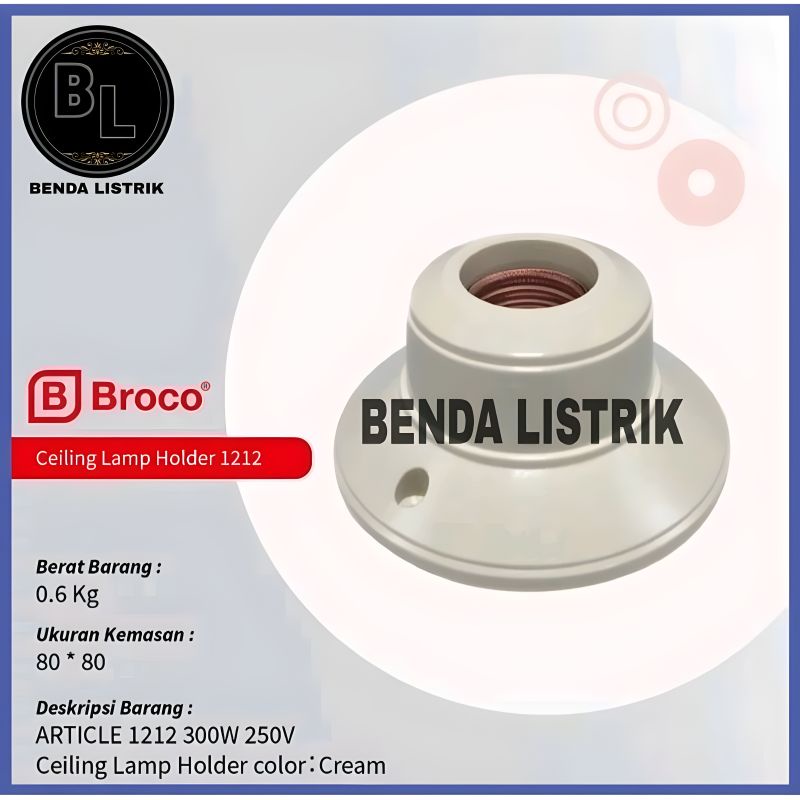 Broco Round Ceiling Fittings - Broco Sni Round Light Fittings | Shopee ...