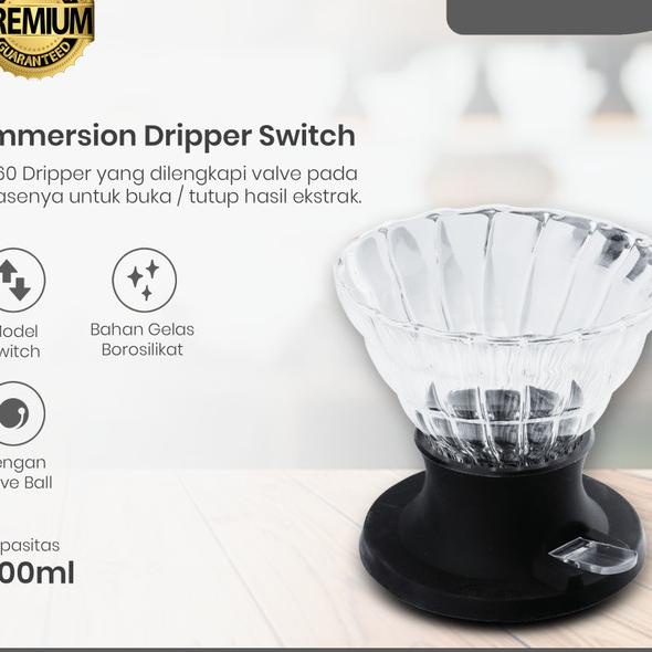 Immersion Dripper Switch 200Ml V60 Glass Clever Drip Coffee YrpFcup007