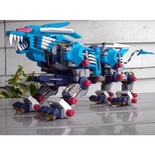 Diy Papercraft Pattern ZOIDS RZ-028 Blade Liger Jasmine Paper Color ...