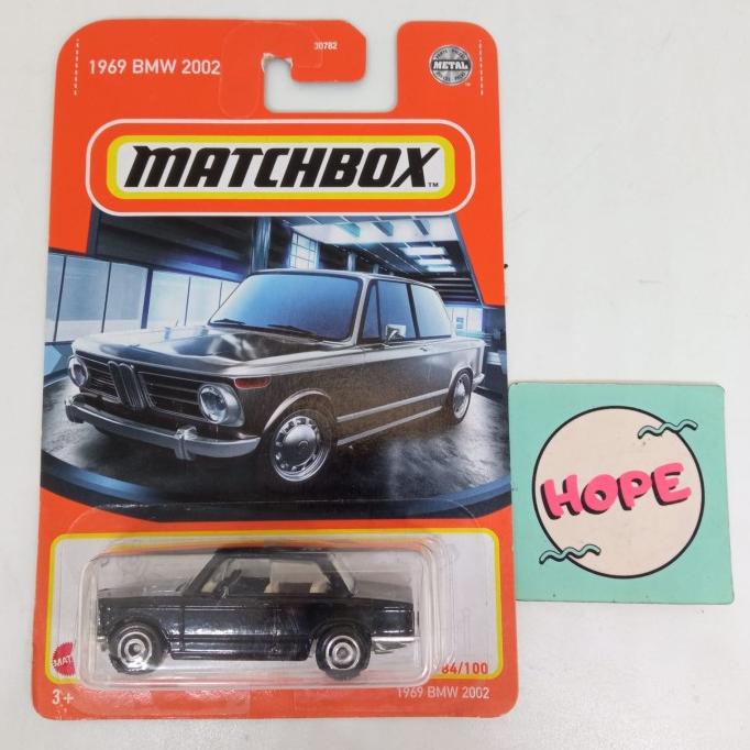 Miniature Matchbox BMW 2002 Noire 1969 - Édition 2021, Boîte Neuve Non Ouverte, 1/64