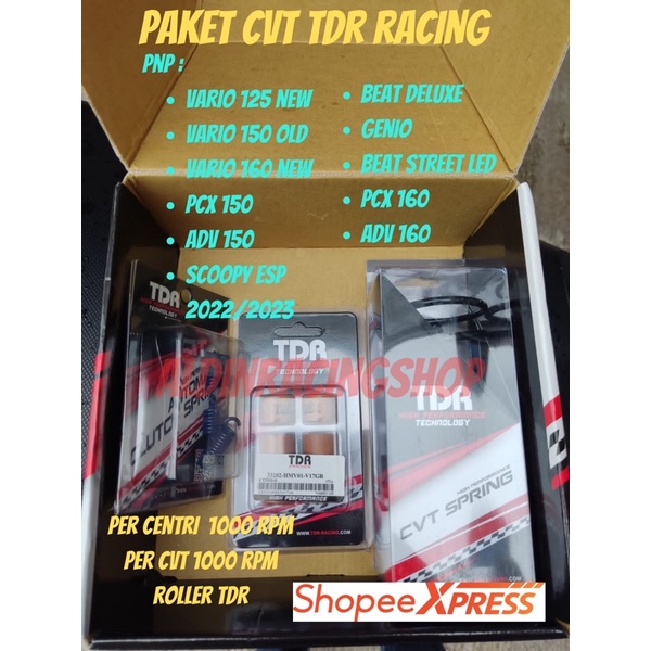 TDR Racing Roller CVT Package Per CVT Per Centri Vario 125 New/Vario ...