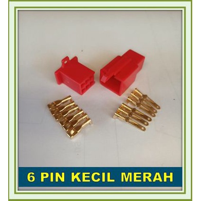 MERAH 6 PIN SOCKET SMALL REDSkun SMALL 6 PIN CABLE SOCKET/ SMALL 6 PIN ...