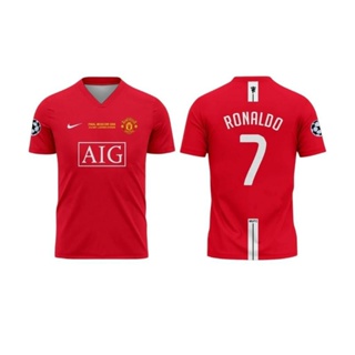 Ronaldo #7 Manchester United 21/22 Away Red Youth Nameset