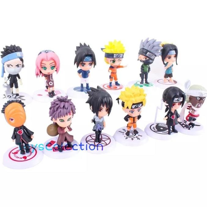 Naruto Action Figure Set 6pcs Chibi Topper Toy Display | Shopee Philippines