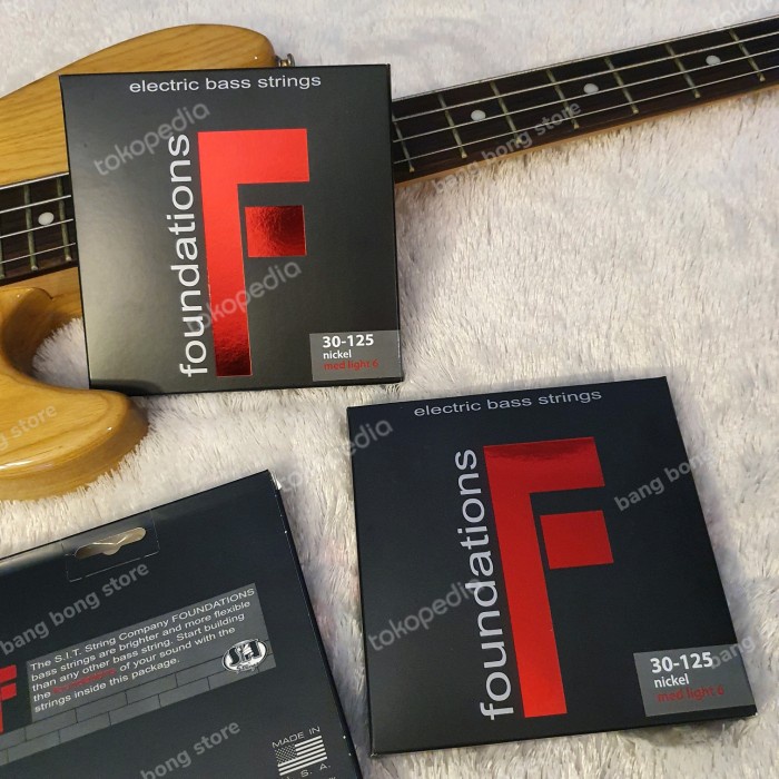 Extra Heavy SIT Foundations Nickel Bass Strings - 6-String Custom Light ...