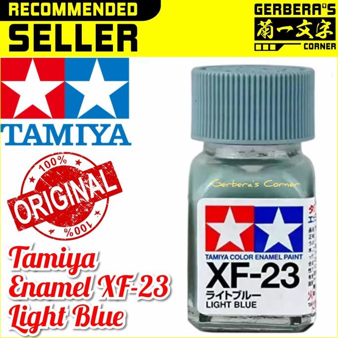 Tamiya Enamel XF23 XF23 Light Blue Paint Gundam Airbrush Diecast Brush