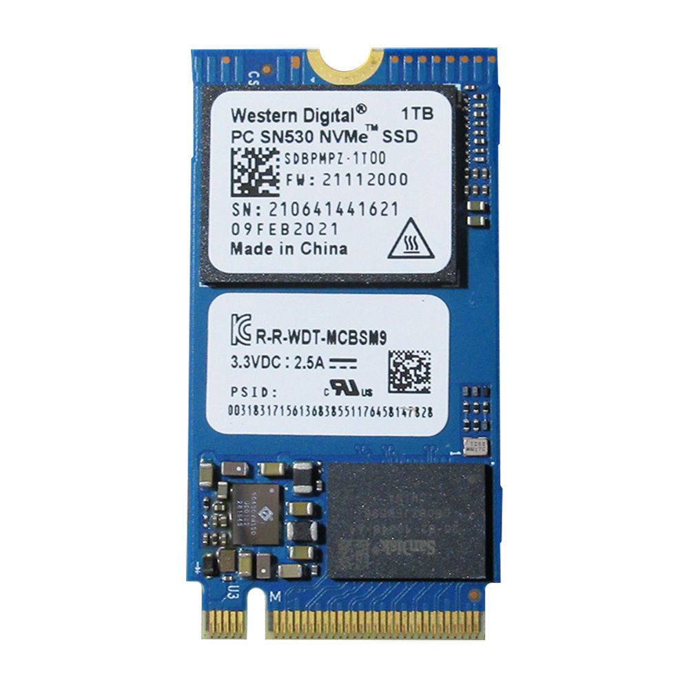 Western Digital 1TB WD PC SN530 PCIe Gen3 x4 M.2 2242 NVMe SSD, SDBPMPZ ...