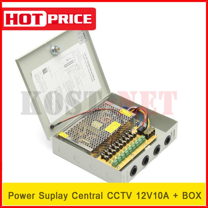 Power Supply Central CCTV 12V10A + BOX | Shopee Philippines