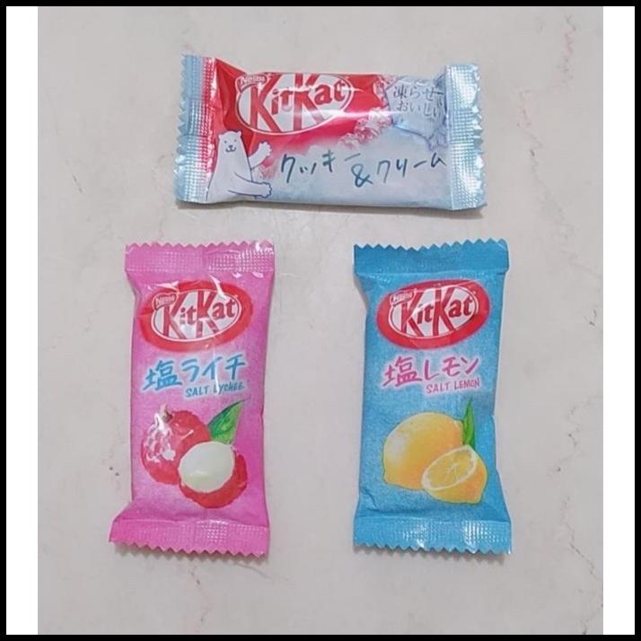 Kit Kat Salt Lychee/Salt Lemon/Kit Kat Cookies & Cream Unit Shopee