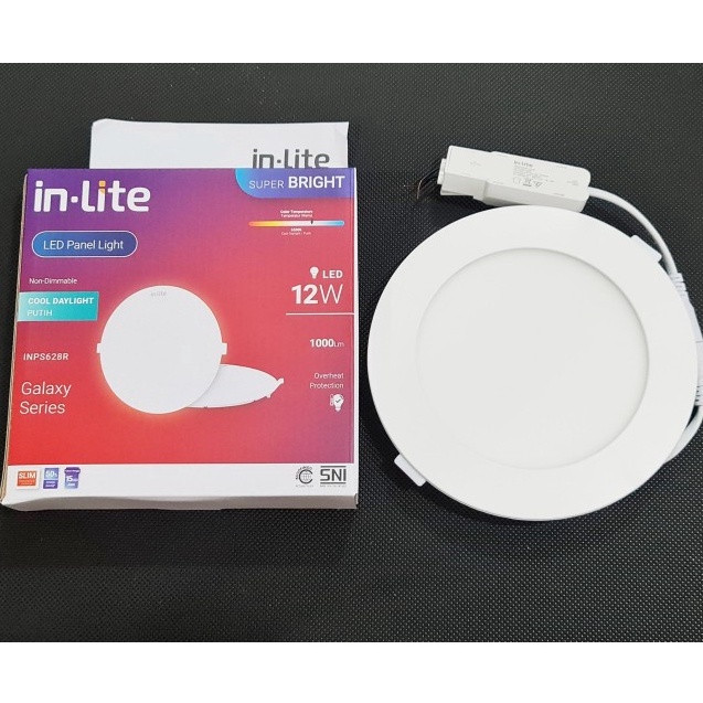 Lul627 IN LITE LED PANEL 12W 12watt Round IB Planted Ceiling - INPS628R ...