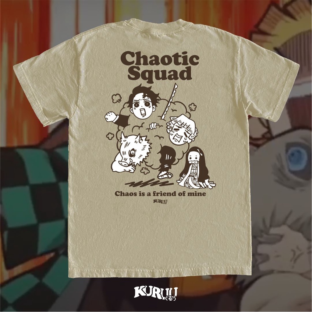 Kuruu Anime T-Shirt - Chaotic Squad Tee | Shopee Philippines