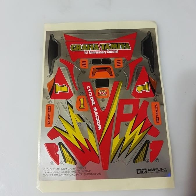 Tamiya sticker cyclone magnum graha | Shopee Philippines