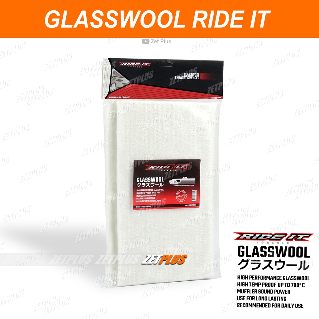 UNIVERSAL ANTI-Burning GLASSWOOL RIDE IT Motorcycle exhaust/gasbul ...