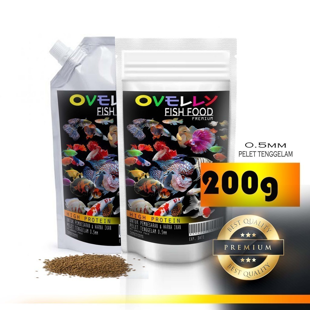 Ovelly fish food Small Ornamental fish Pellet protein 0.5mm High From ...