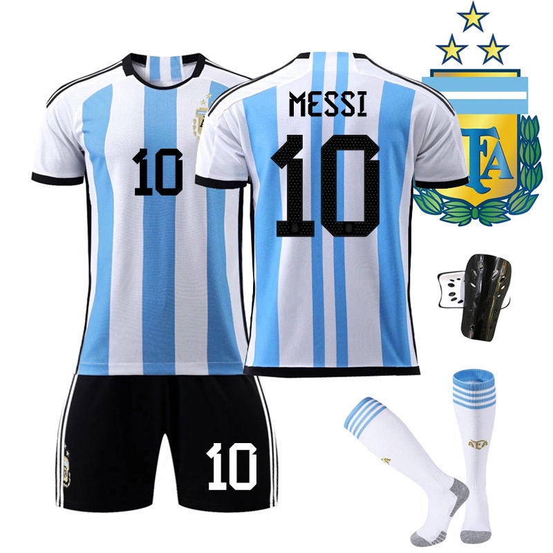 2022 World Cup Argentina Football Jersey No. 10 Macy Home 11 Dimalia 22 ...