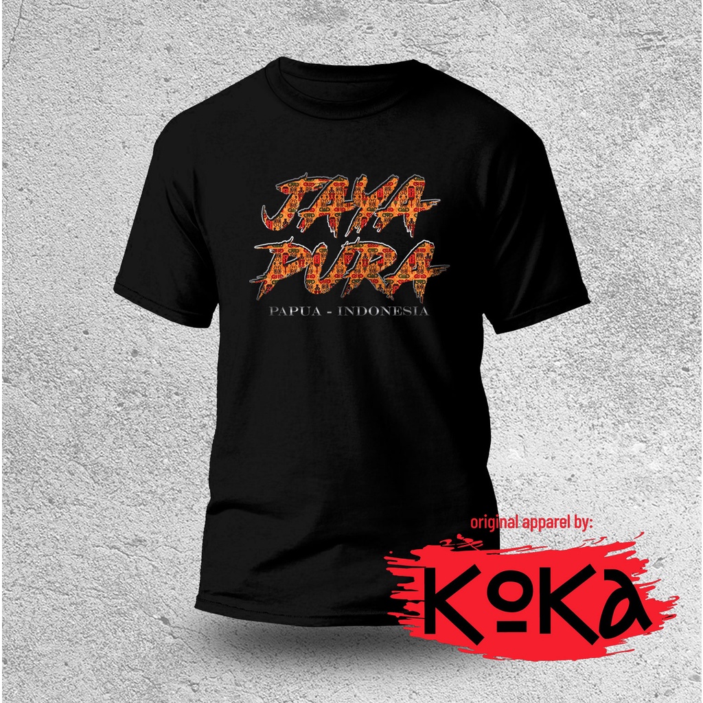 Premium Distro T-Shirt - BATIK MOTIF - Typical JAYAPURA T-Shirt - JAP5 ...