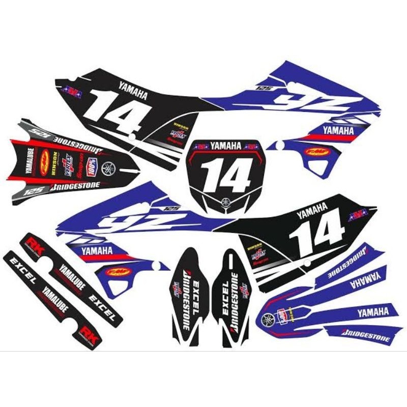 Custom Decal YZ 125 X / 250 x New PREMIUM DECALDesign | Shopee Philippines