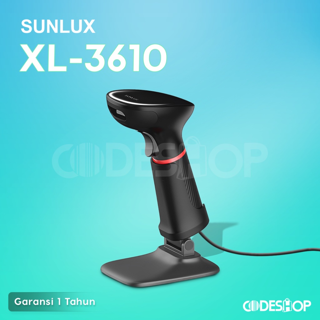 Scanner Sunlux XL-3610 / XL3610 2D Scan Handheld Barcode QR Code - USB ...
