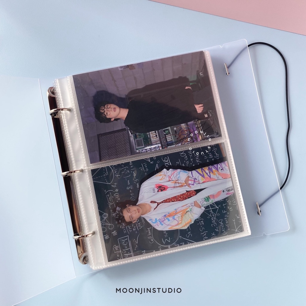 [Mpc & Postcard Size] Moonjin Studio - Clear Hard Cover Binder 3 Ring ...