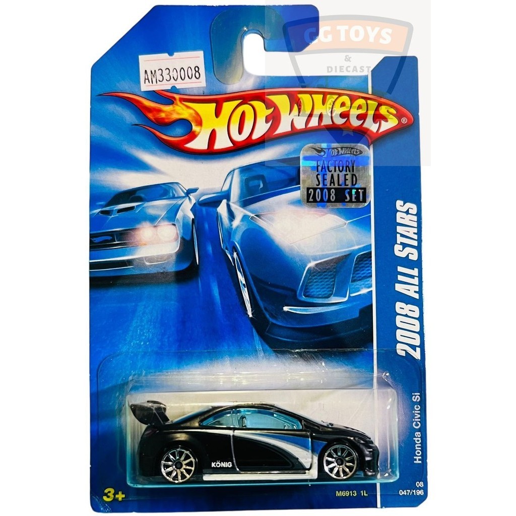 Hotwheels Hot Wheels Bluecard Honda Civic SI Black | Shopee Philippines