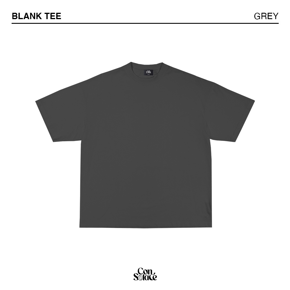 Heavyweight 20s Boxy Tee Blank Grey Shopee Philippines