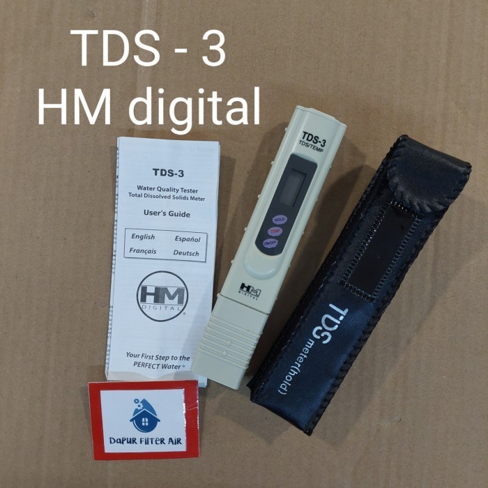 HM Digital TDS-4 Tester Per Conducibilità E Purezza Dell'Acqua – Misuratore TDS Portatile Per Osmosi Inversa, Piscine, Idroponica