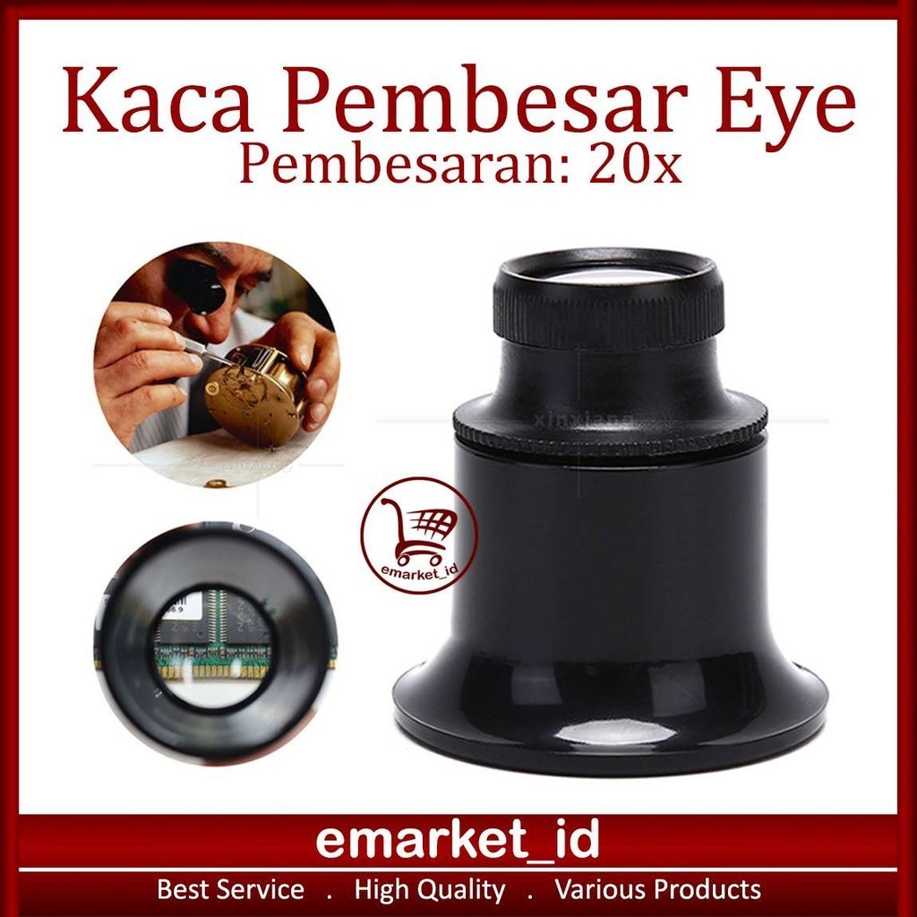 MATA Eye Magnifying Glass 20X AG87/Lup Eye Loop Service Watch Clip Lens ...