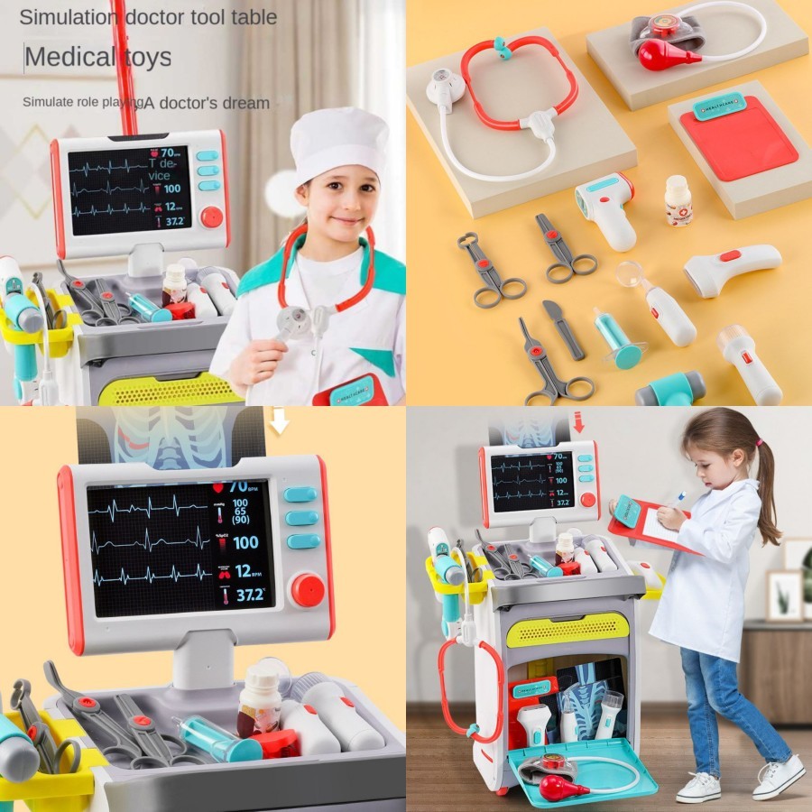 Children's Toy Pretend Play MINI Table MEDICAL Equipment ~ MINI MEDICAL ...