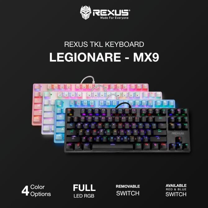 Rexus MX9 TKL Mechanical Gaming Keyboard Legionare MX9 TKL RGB | Shopee ...