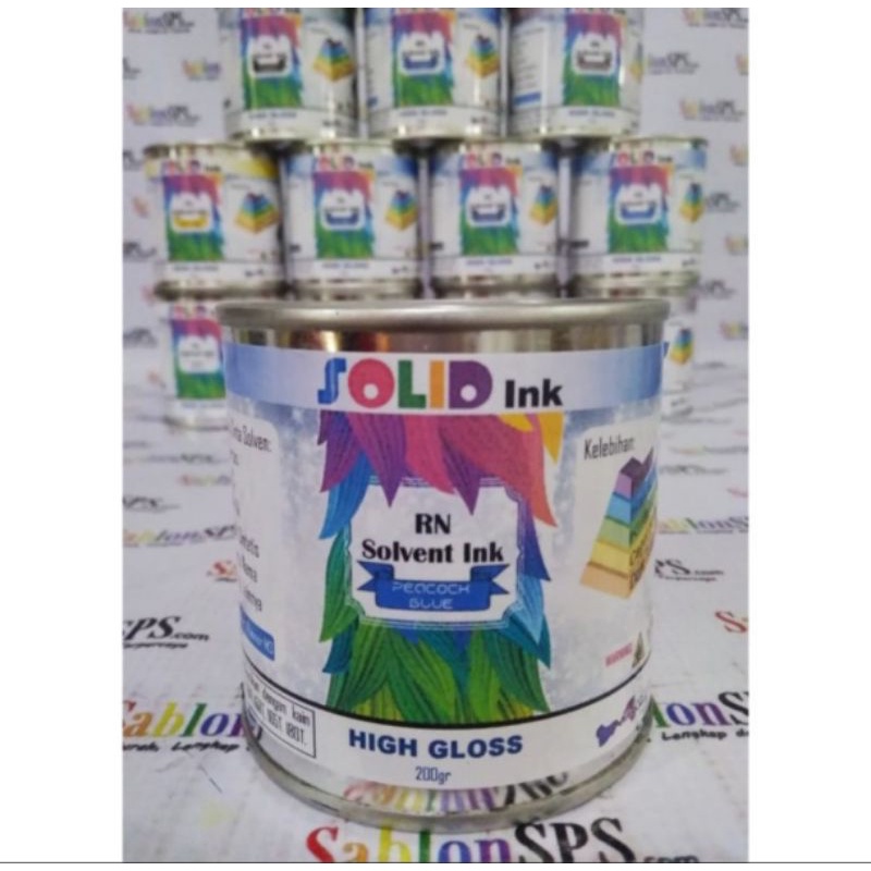 Solvent BASED PVC SCREEN INK 200GR PEEL BLUE VINYL PAPER ACRYLIC ...
