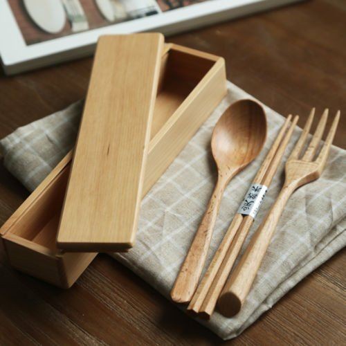 WOODEN DINNER TOOLS / WOODEN FORKSPOT SPOONS / DINNER SET FREE BOX ...