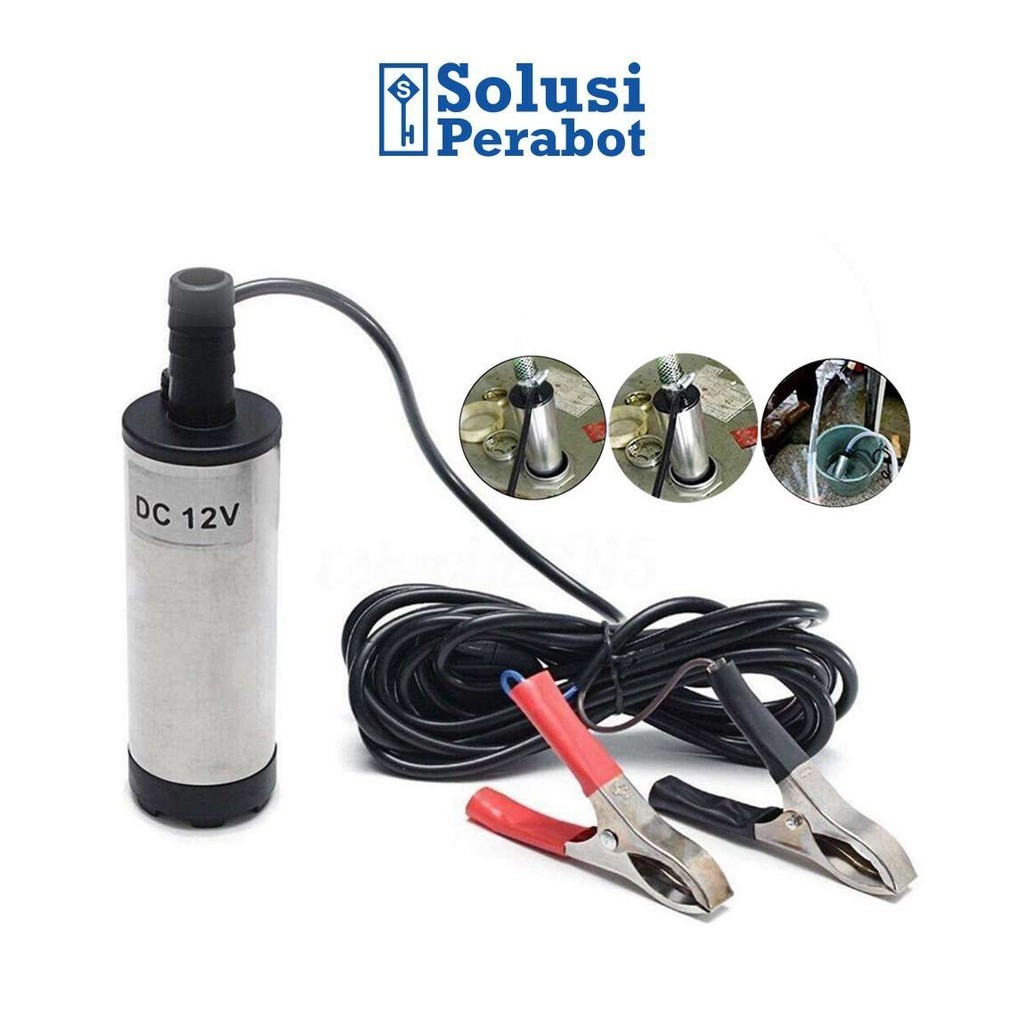 Mini DC 12V 24V 51mm SP Water Submersible Oil Pump/Small Solar Diesel ...