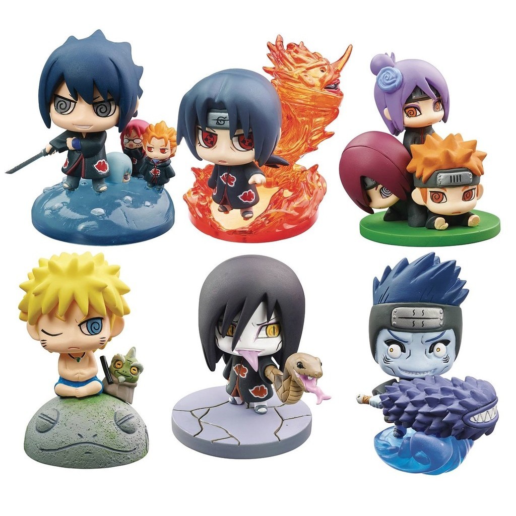 Hpoi Action Figure Naruto Shippuden PVC Display Decoration 6 PCS - HP03 ...