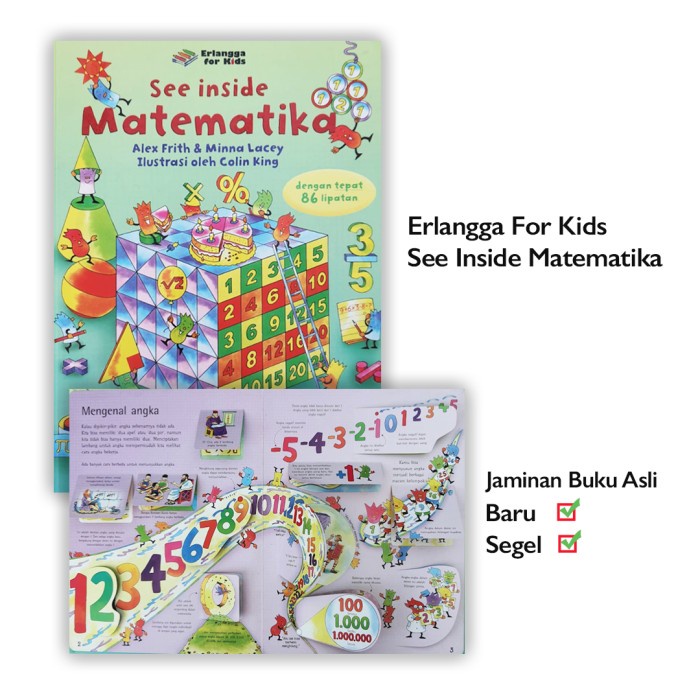 Lift Flap See Inside Latest Indonesian Usborne Mathematics Erlangga ...