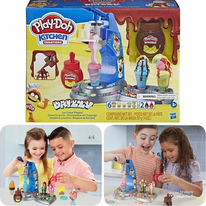 Play Doh Kitchen Creation Drizzy Ice Cream Playset - Play-Doh Original ...