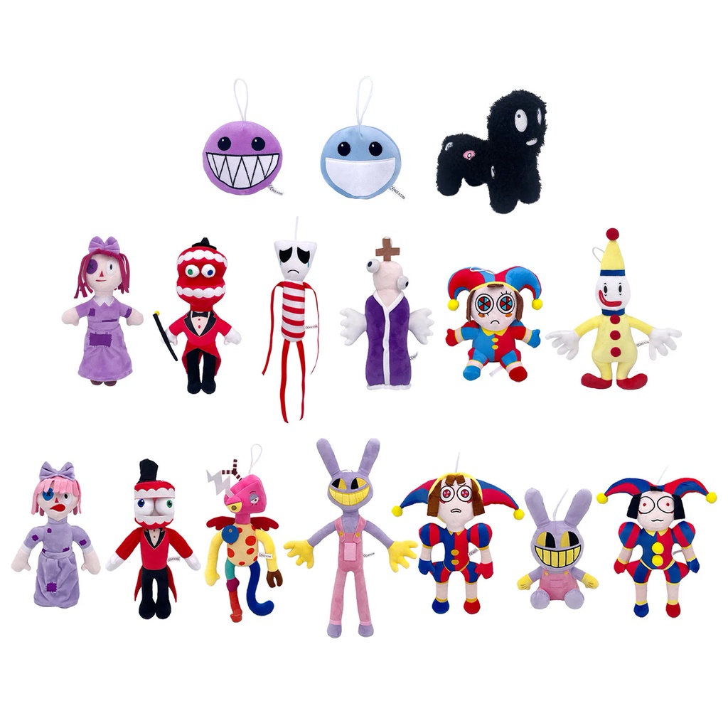 New The Amazing Digital Circus Plush Clown Doll Pomni Doll jax bloxs fruits plushie Toys Girls
