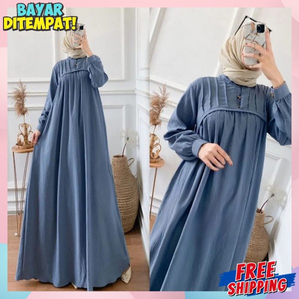 Eid Robes 2024 Ganis Ghsms Clothes Fashion Lebaran Wsnita Elegant Maxy 