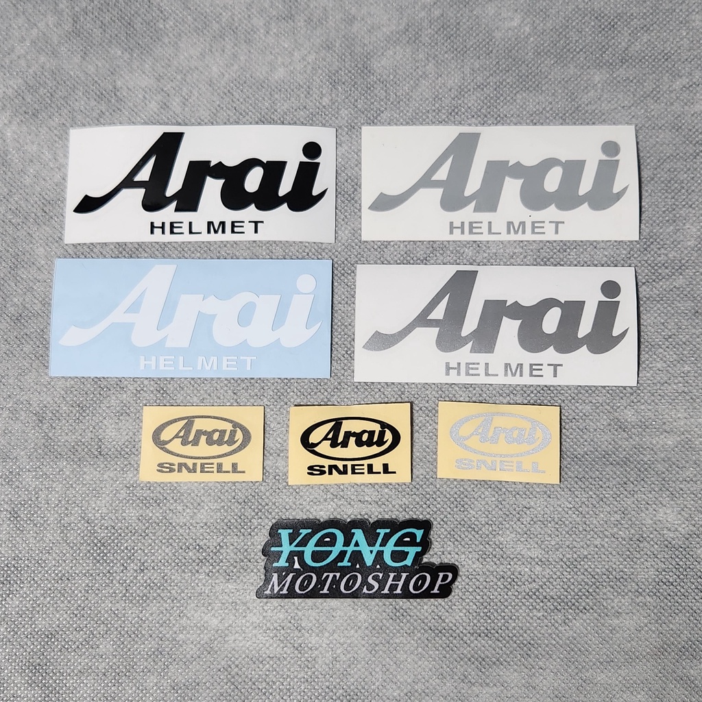 Sticker SET ARAI HELMET Plain Cutting Sticker Shopee Philippines